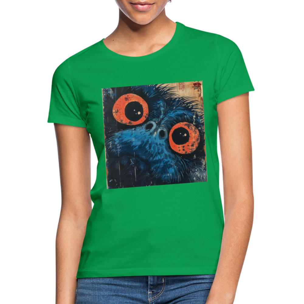 Den blå vännen, T-shirt dam - kellygrön