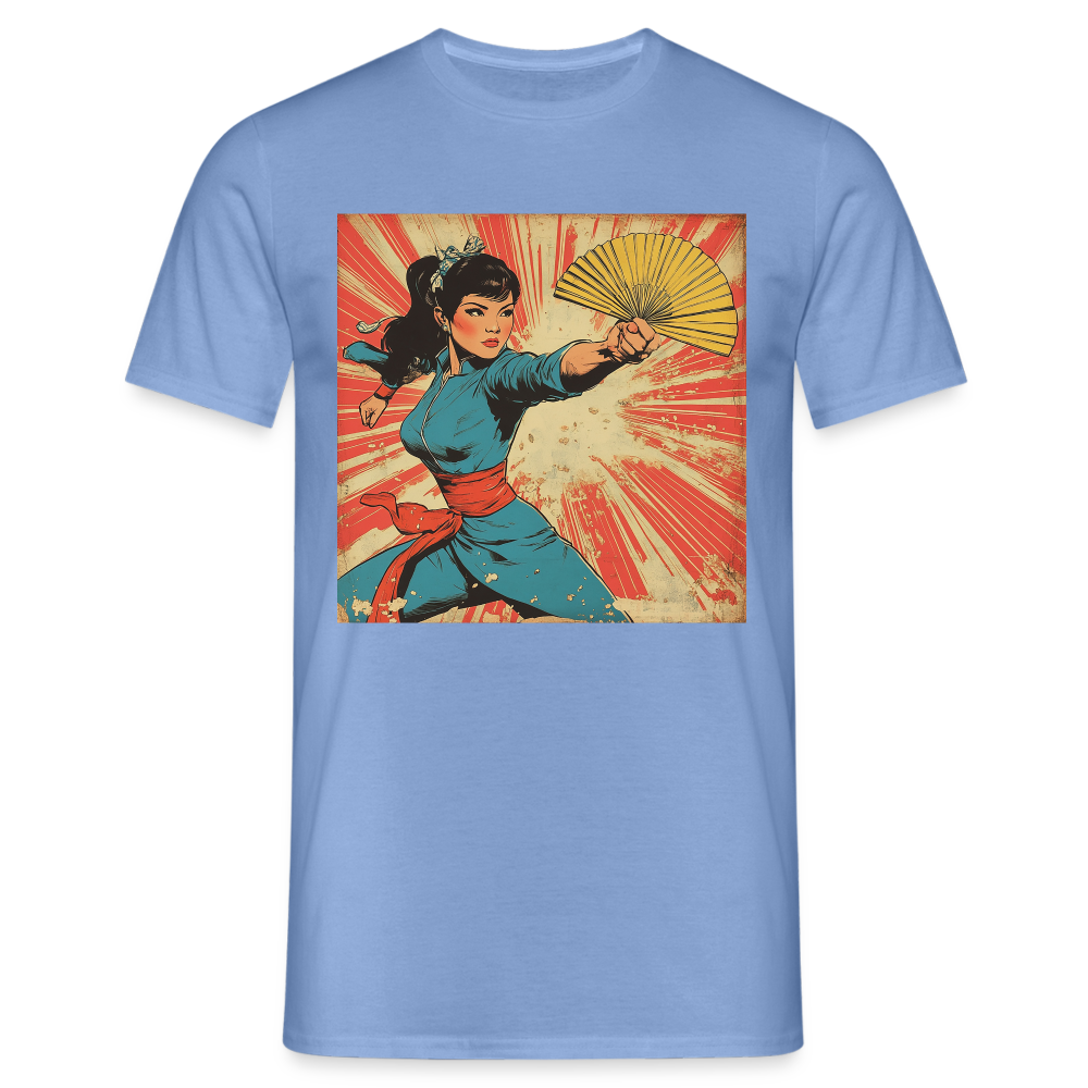 Solfjädern, T-shirt herr - carolina blue
