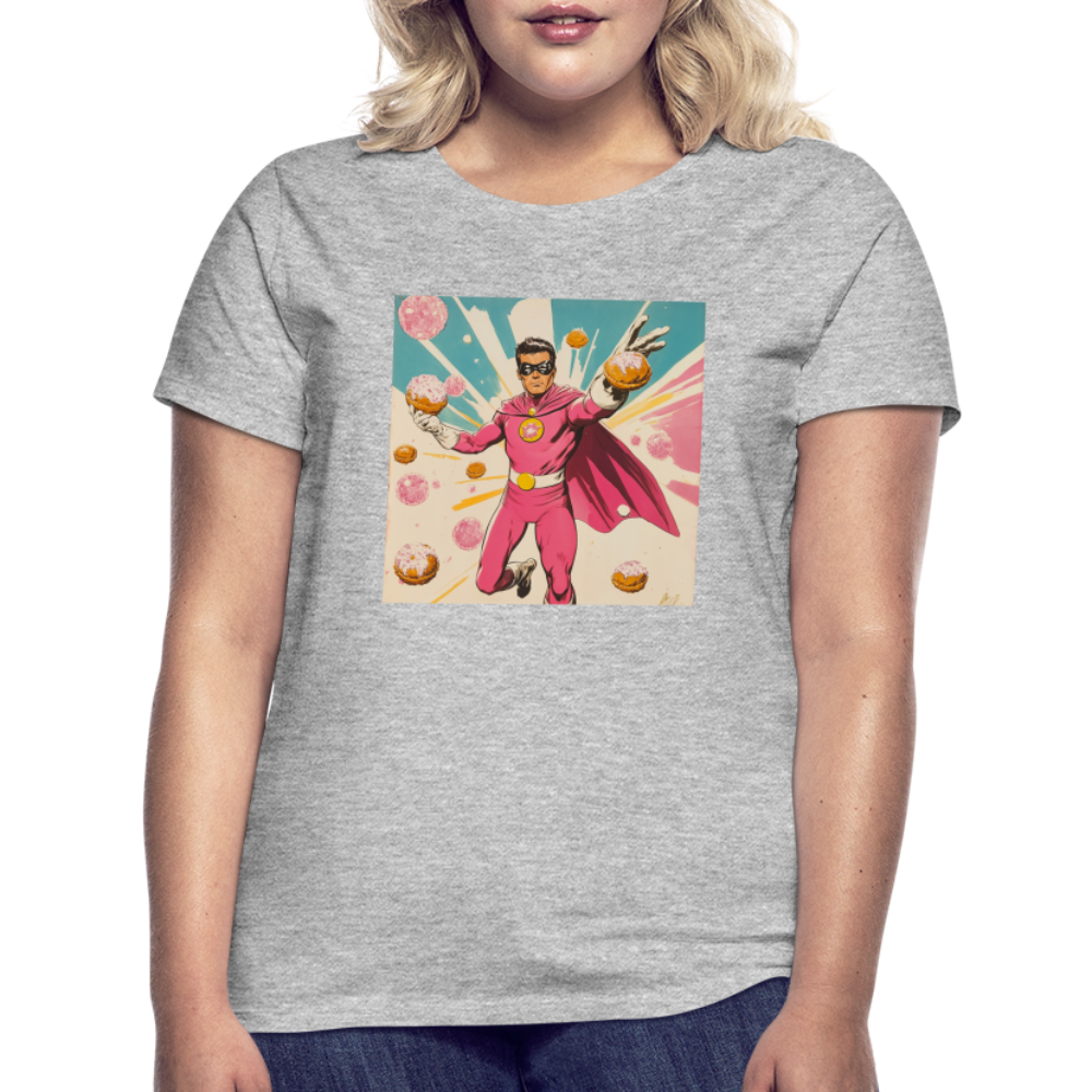 Frosting-Fury, T-shirt dam - gråmelerad
