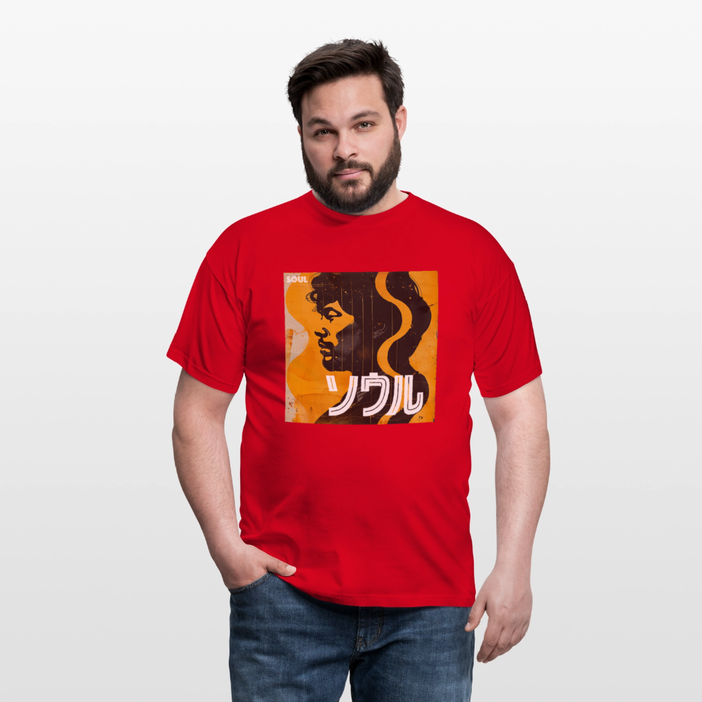 Nippon Grooves, T-shirt unisex - röd