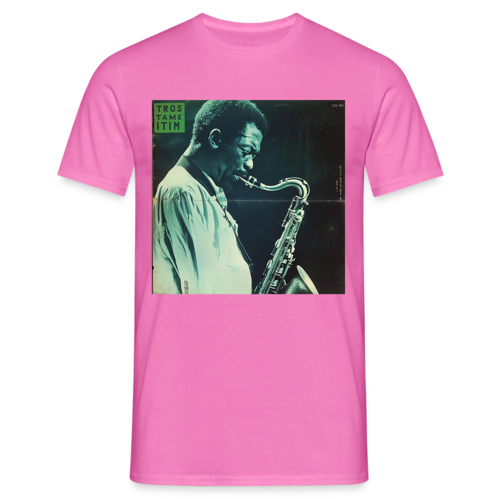 Gåtfull figur i jazzens underground, T-shirt herr - rosa