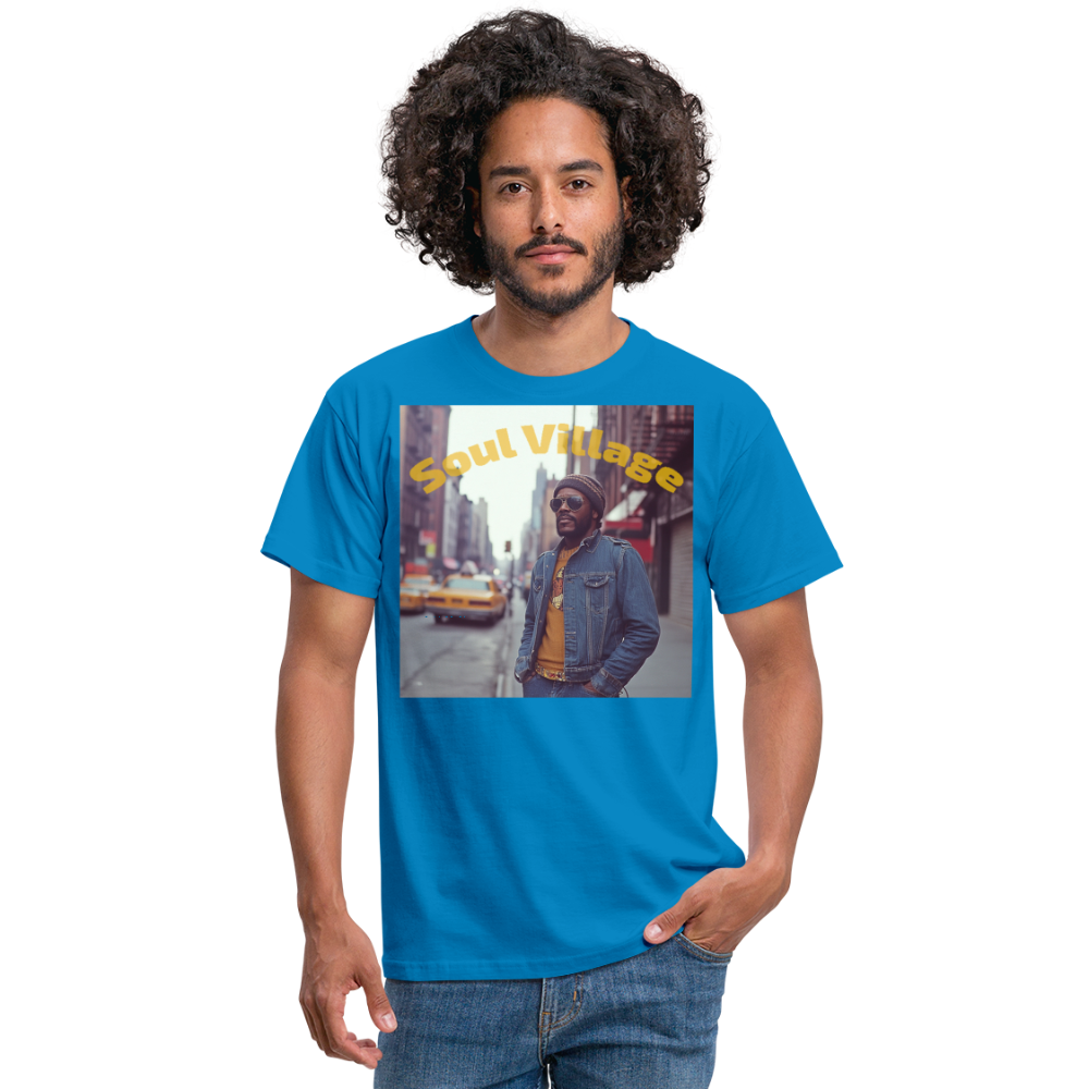 Soul Village, T-shirt herr - kungsblå