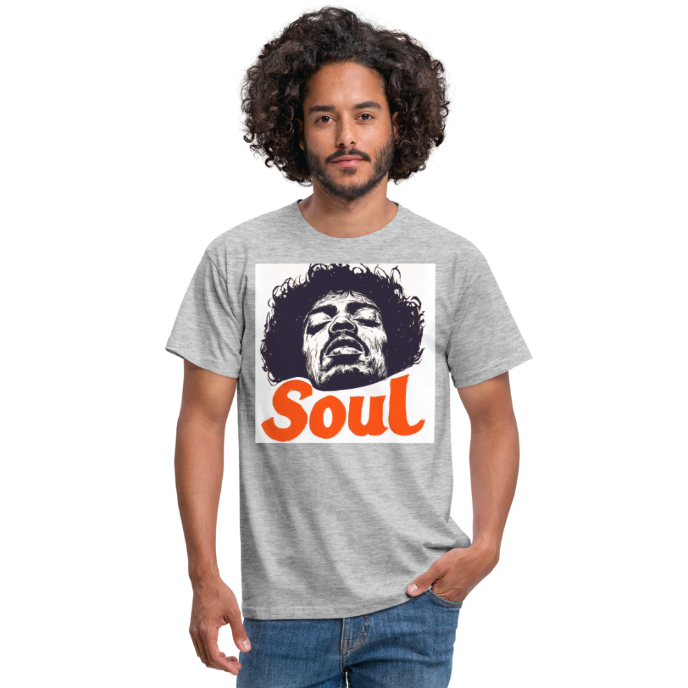 Kärlek, frihet och rättvisa, T-shirt herr - gråmelerad