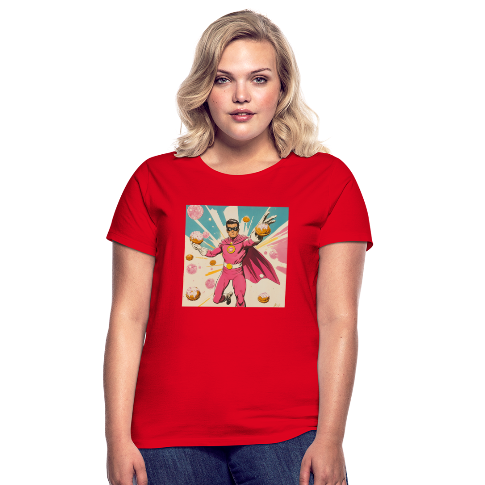 Frosting-Fury, T-shirt dam - röd