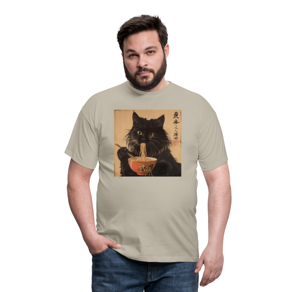 Kejsarens Katt och Ramens Hemlighet, T-shirt herr - sandbeige