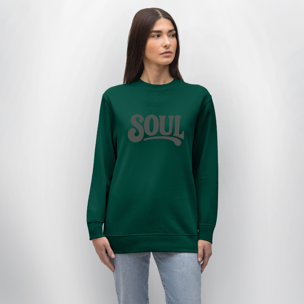 All About Soul, Ekologisk sweatshirt CHANGER unisex från Stanley/Stella - skogsgrön