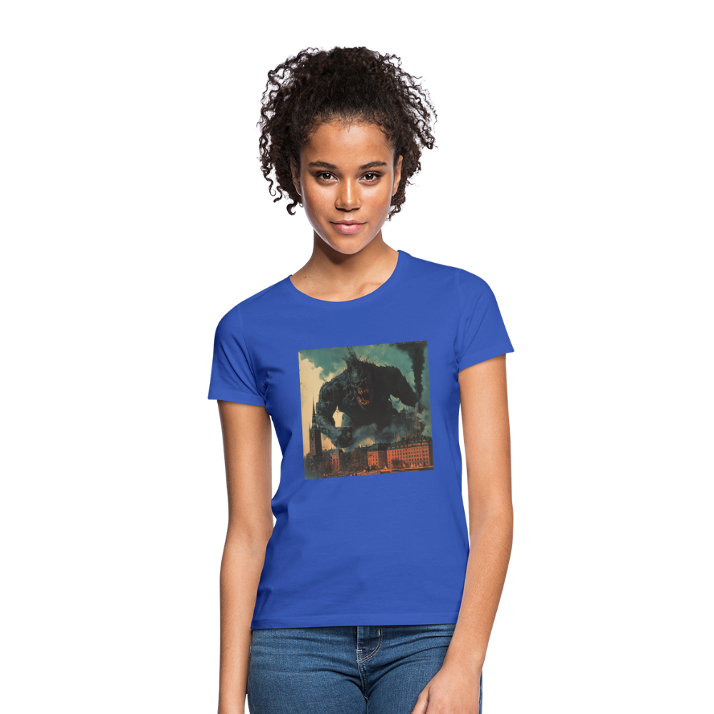 Helvetesstorm över Staden, T-shirt dam - royalblå