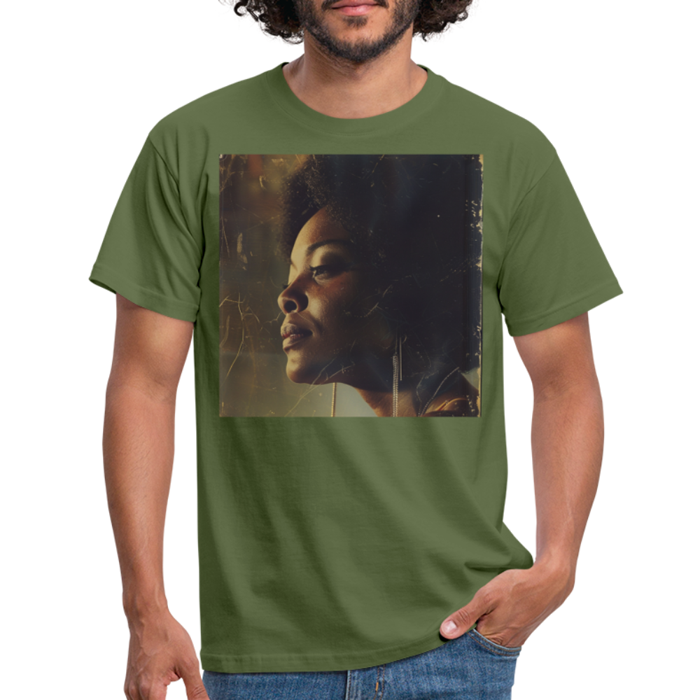 Echoes of Blue, T-shirt herr - Militärgrön
