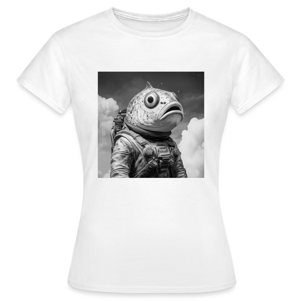 En ensam simtur i universum, T-shirt dam - vit