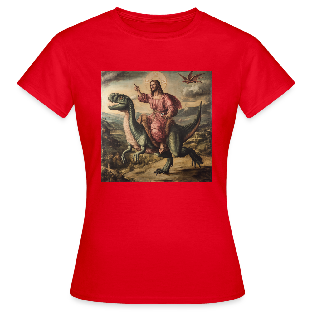 Ritten genom Tiden, T-shirt dam - röd
