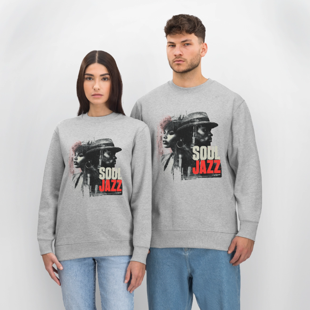 Soul Jazz Experience, Ekologisk sweatshirt CHANGER unisex från Stanley/Stella - gråmelerad