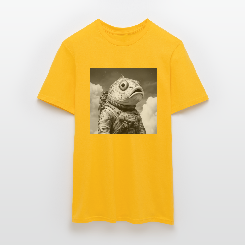 En ensam simtur i universum, T-shirt herr - gul