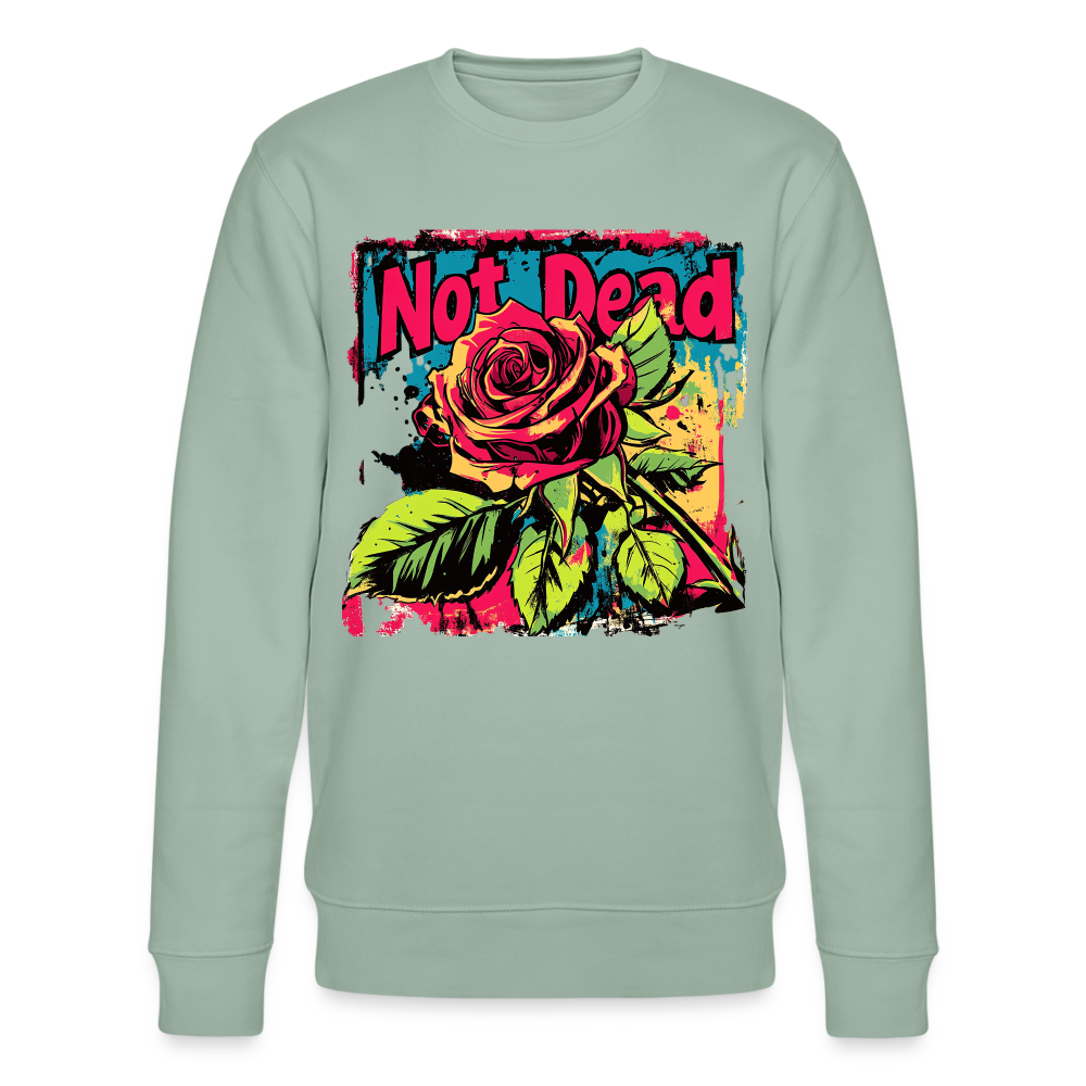 Den Eviga Rosen, Ekologisk sweatshirt CHANGER unisex från Stanley/Stella - ljus grågrön