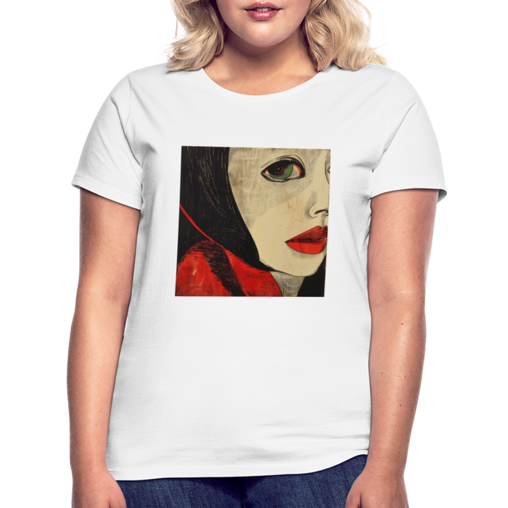 Fiskarfruns öga, T-shirt dam - vit