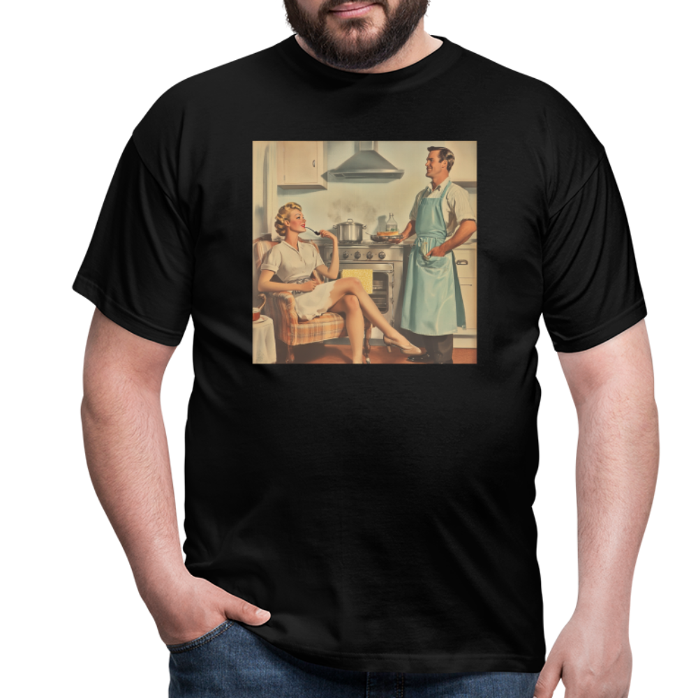 Äta bör man - annars dör man, T-shirt herr - svart