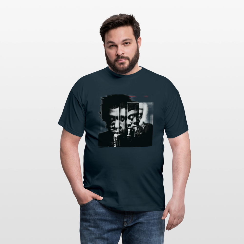 Between Breaths, T-shirt herr - marinblå