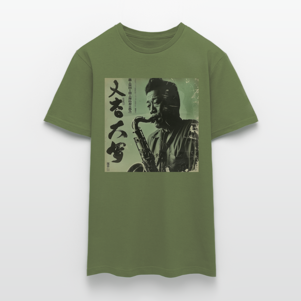 Live Mount Fuji Jazzcafé , T-shirt herr - Militärgrön