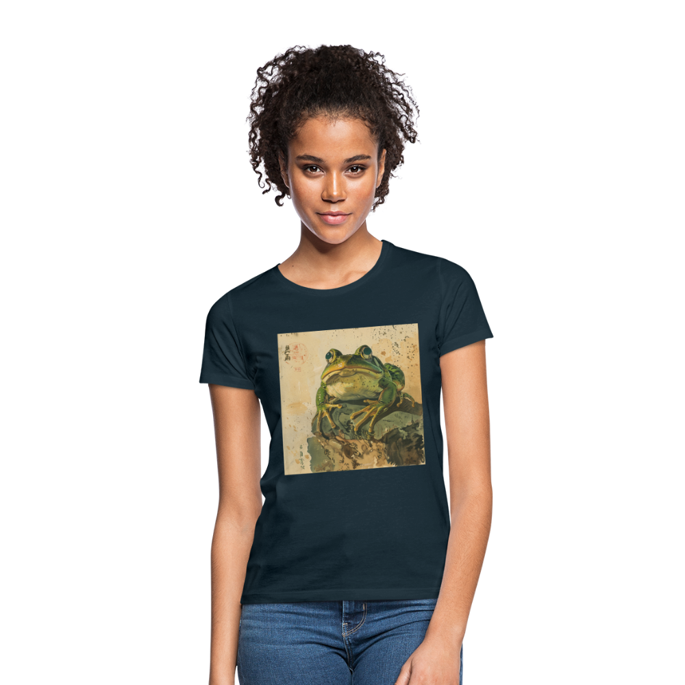 Grodan i Skymningen, T-shirt dam - marinblå