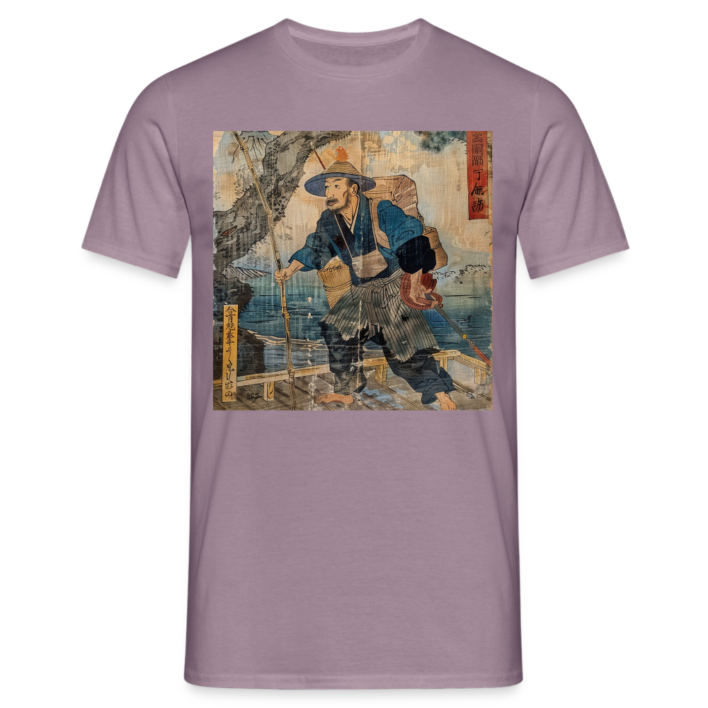 Fiskaren som bytte karriär, T-shirt herr - lilagrå