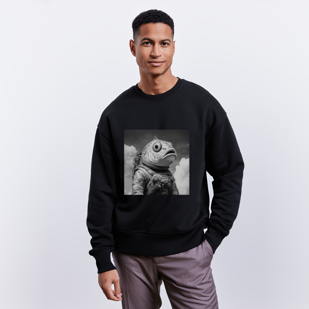 En ensam simtur i universum, Ekologisk oversizetröja RADDER unisex från Stanley/Stella - svart