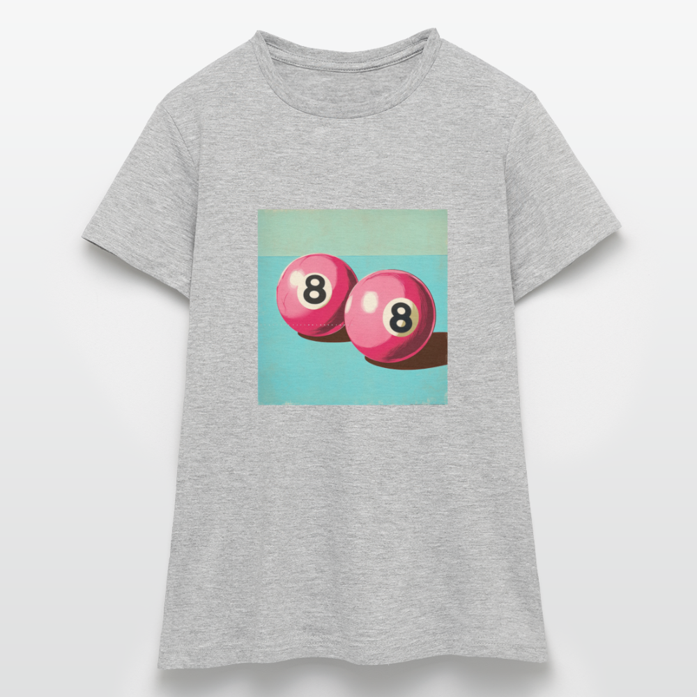 Rosa Rivaler, T-shirt dam - gråmelerad