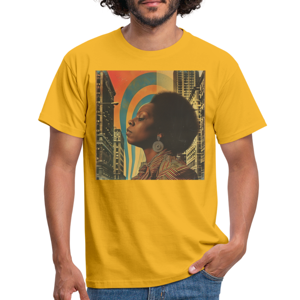Jazz in the Moonlight, T-shirt herr - gul