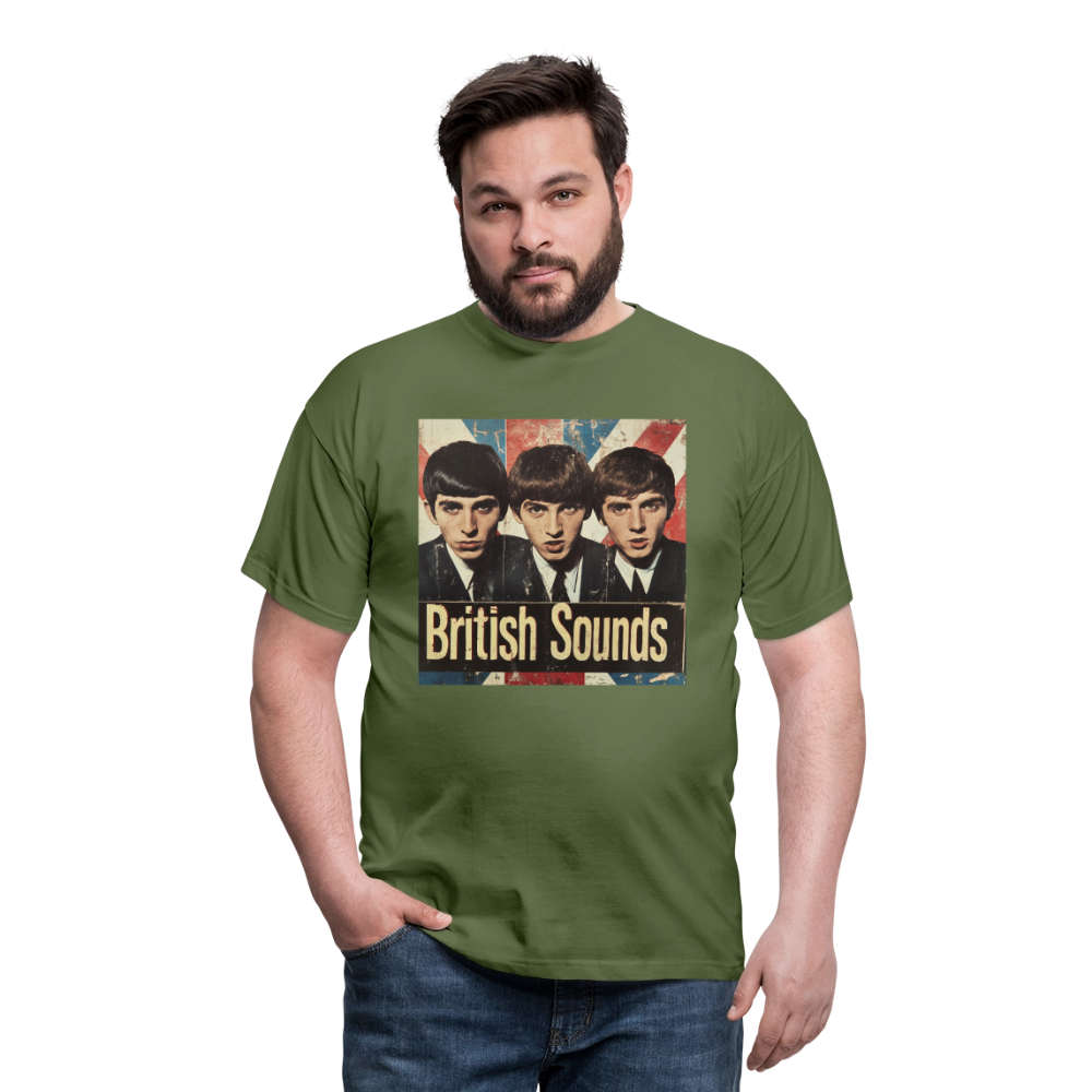 British sounds 1965, T-shirt herr - Militärgrön