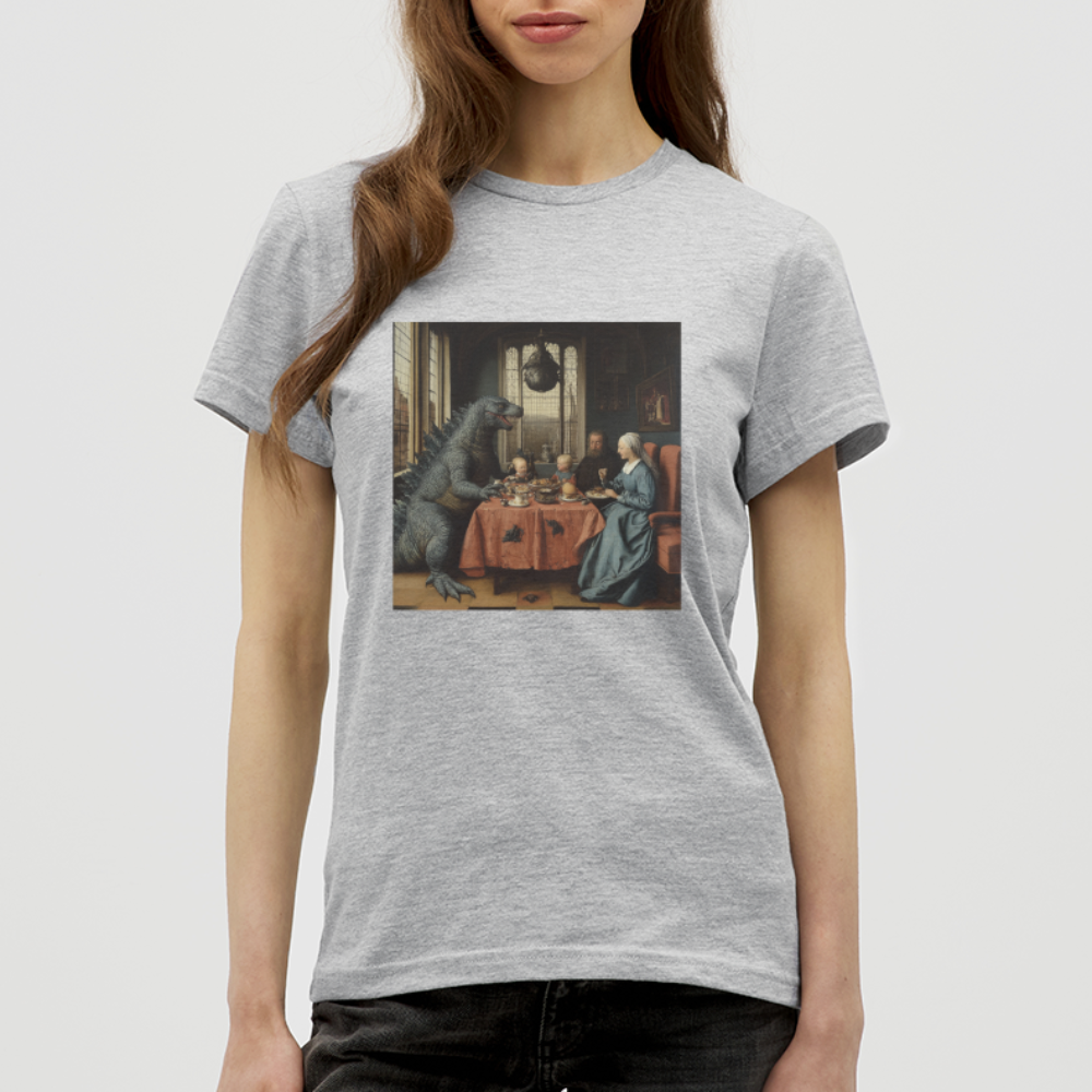 Familjens Fest med Gäst, T-shirt dam - gråmelerad