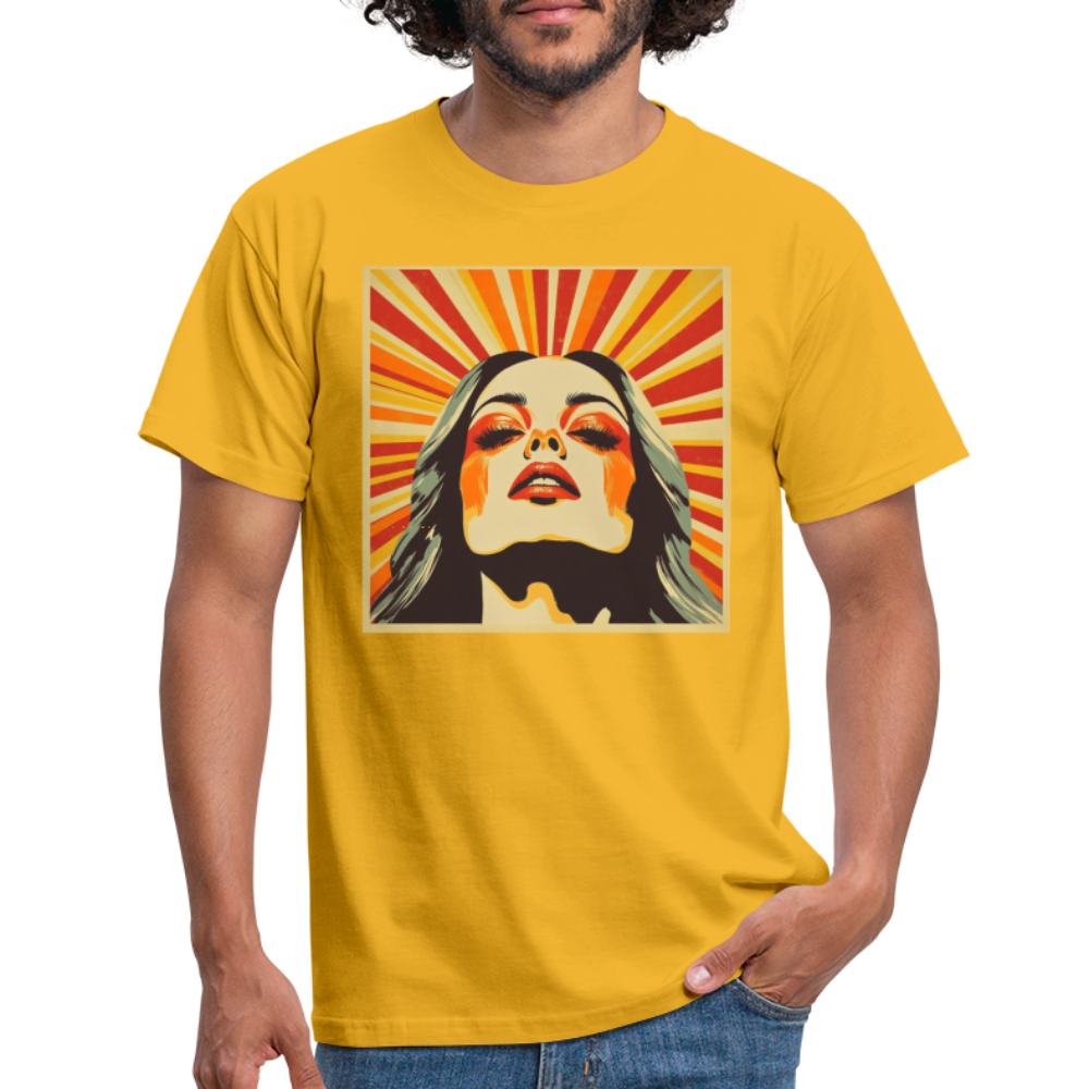 Dagens Första Strålar, T-shirt herr - gul