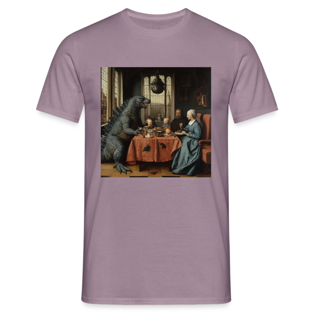 Familjens Fest med Gäst,T-shirt herr - lilagrå