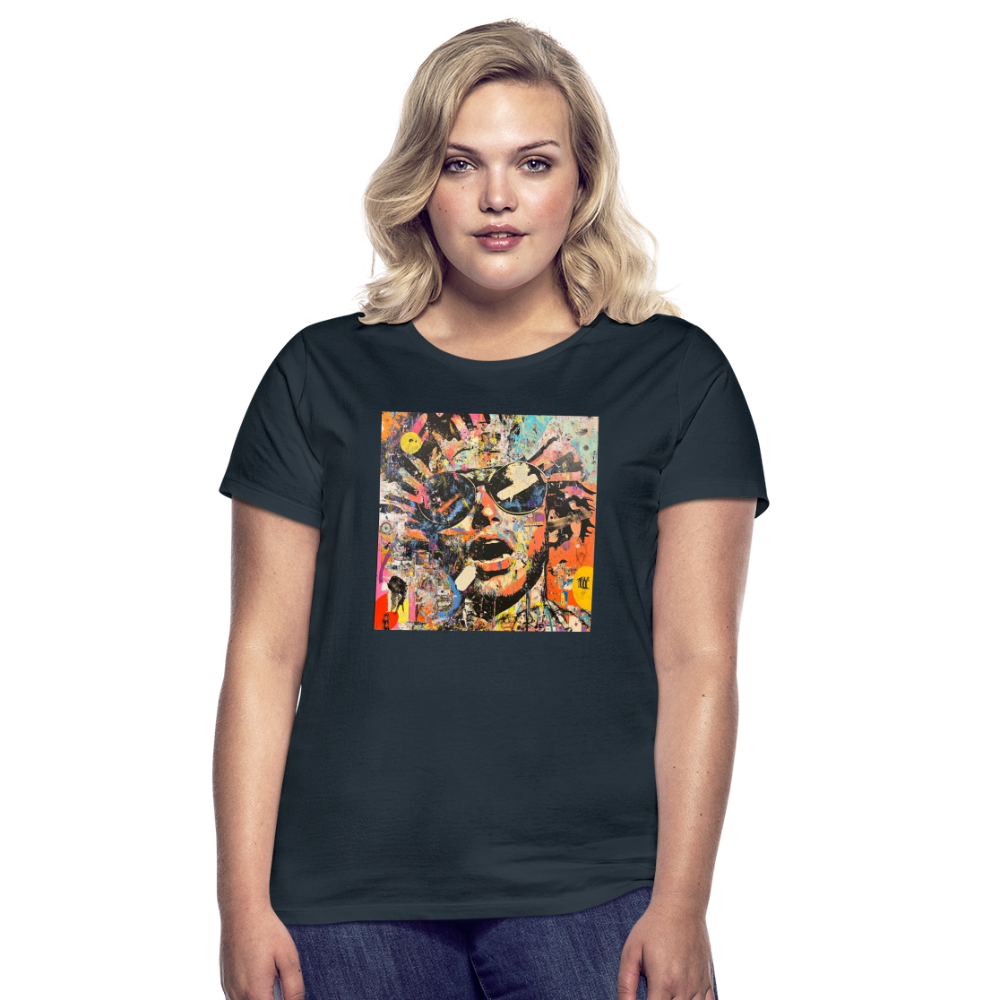 Cosmic Soul Groove, T-shirt dam - marinblå