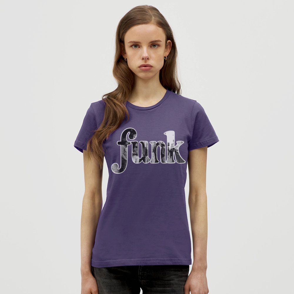 Funk Vibes, T-shirt dam - mörklila
