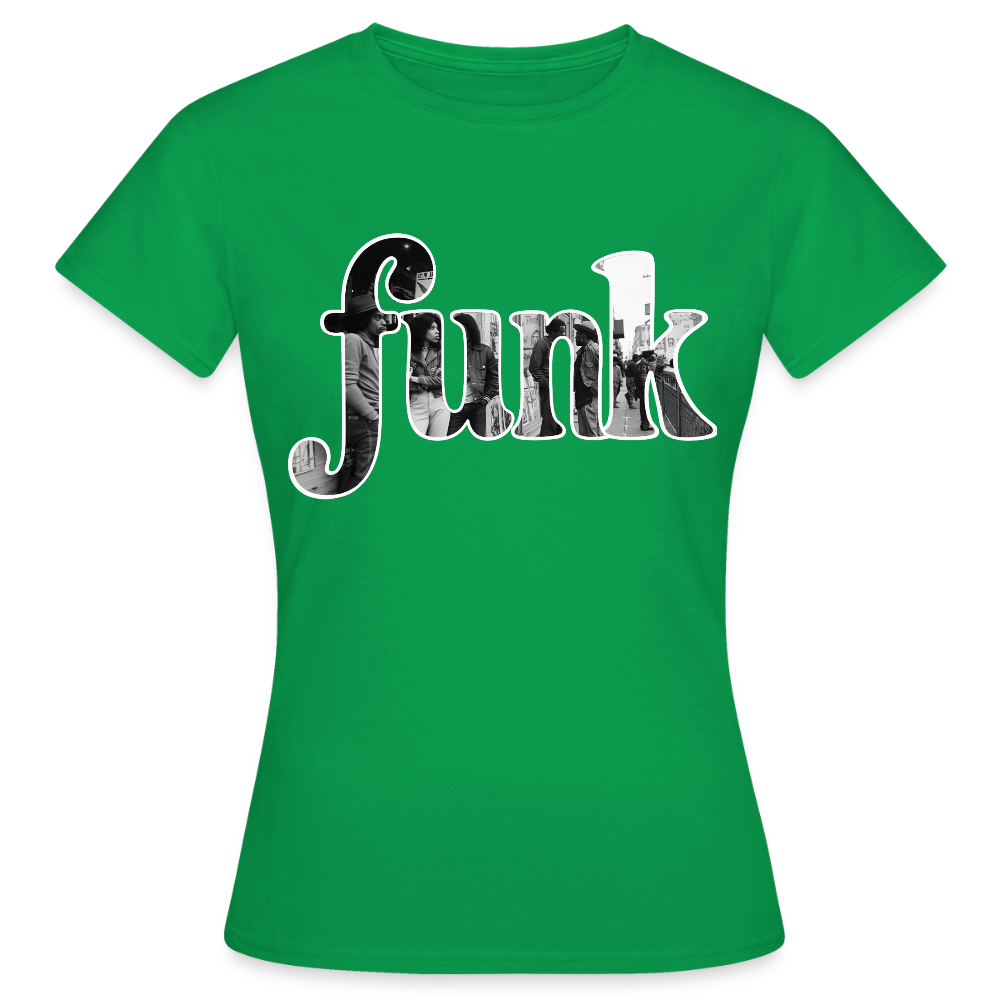 Funk Vibes, T-shirt dam - kellygrön