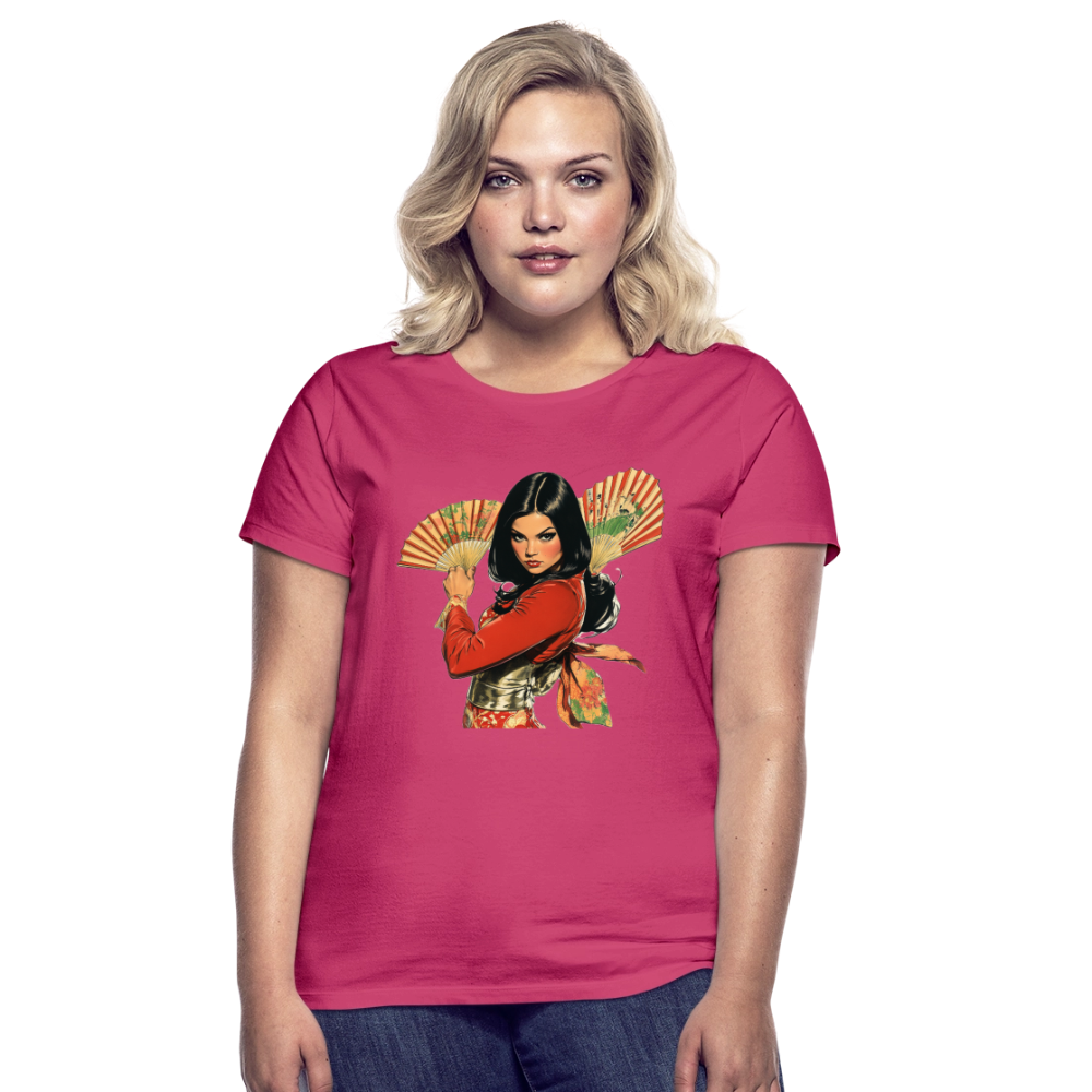 Dansen med Solfjädrar: Vindens krigare, T-shirt dam - azalea