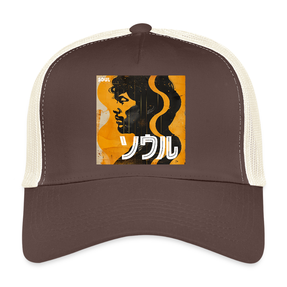 Nippon Grooves, Trucker Cap - brun/beige