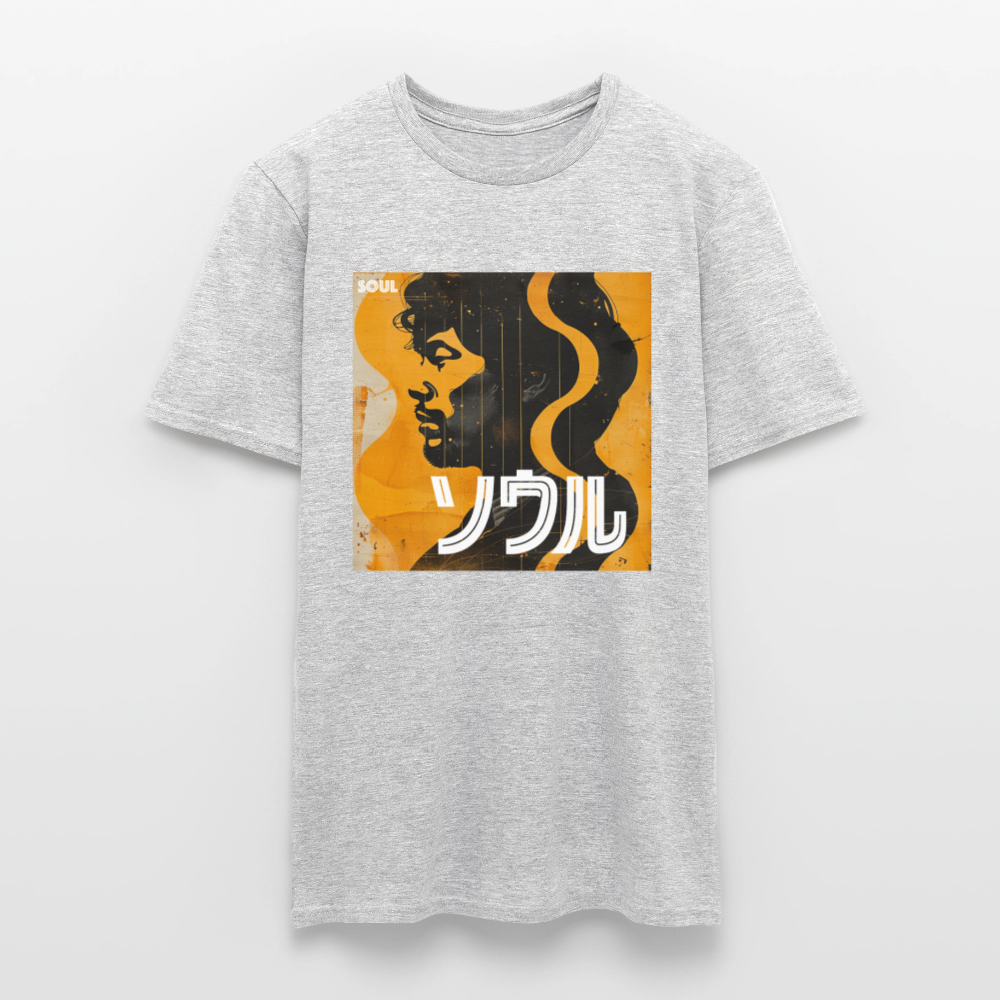 Nippon Grooves, T-shirt unisex - gråmelerad