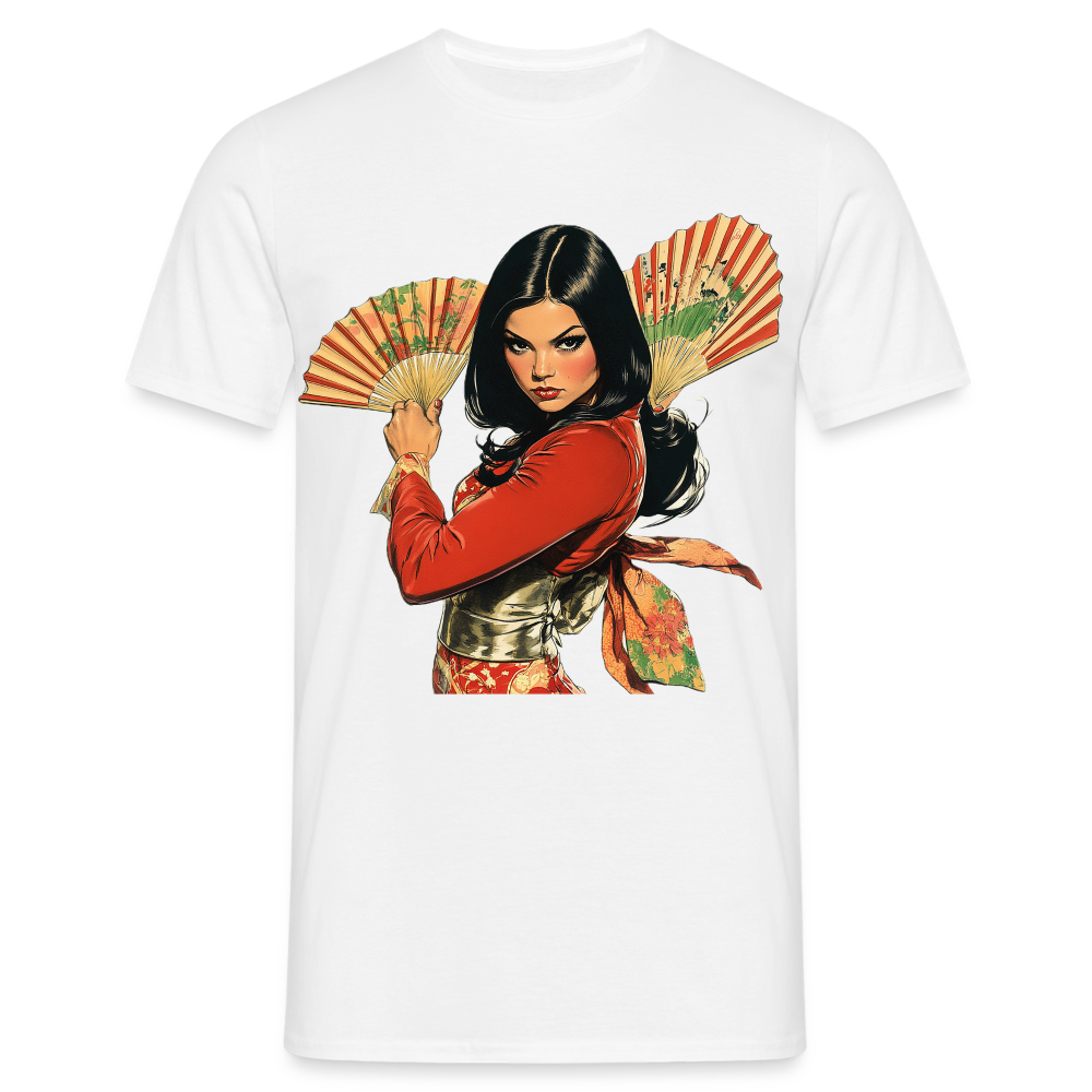 Dansen med Solfjädrar: Vindens krigare, T-shirt herr - vit