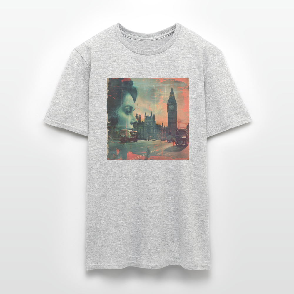 The Beat of London, T-shirt herr - gråmelerad