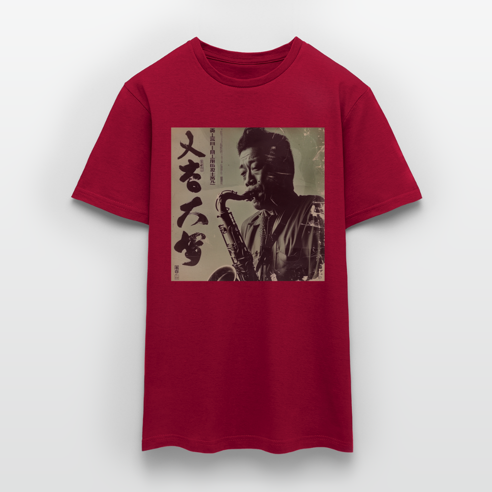 Live Mount Fuji Jazzcafé , T-shirt herr - tegelröd