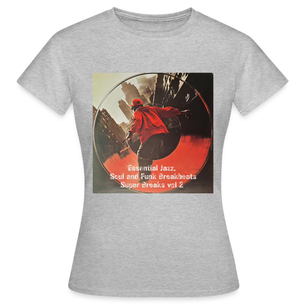 Super Breaks vol 2, T-shirt dam - gråmelerad