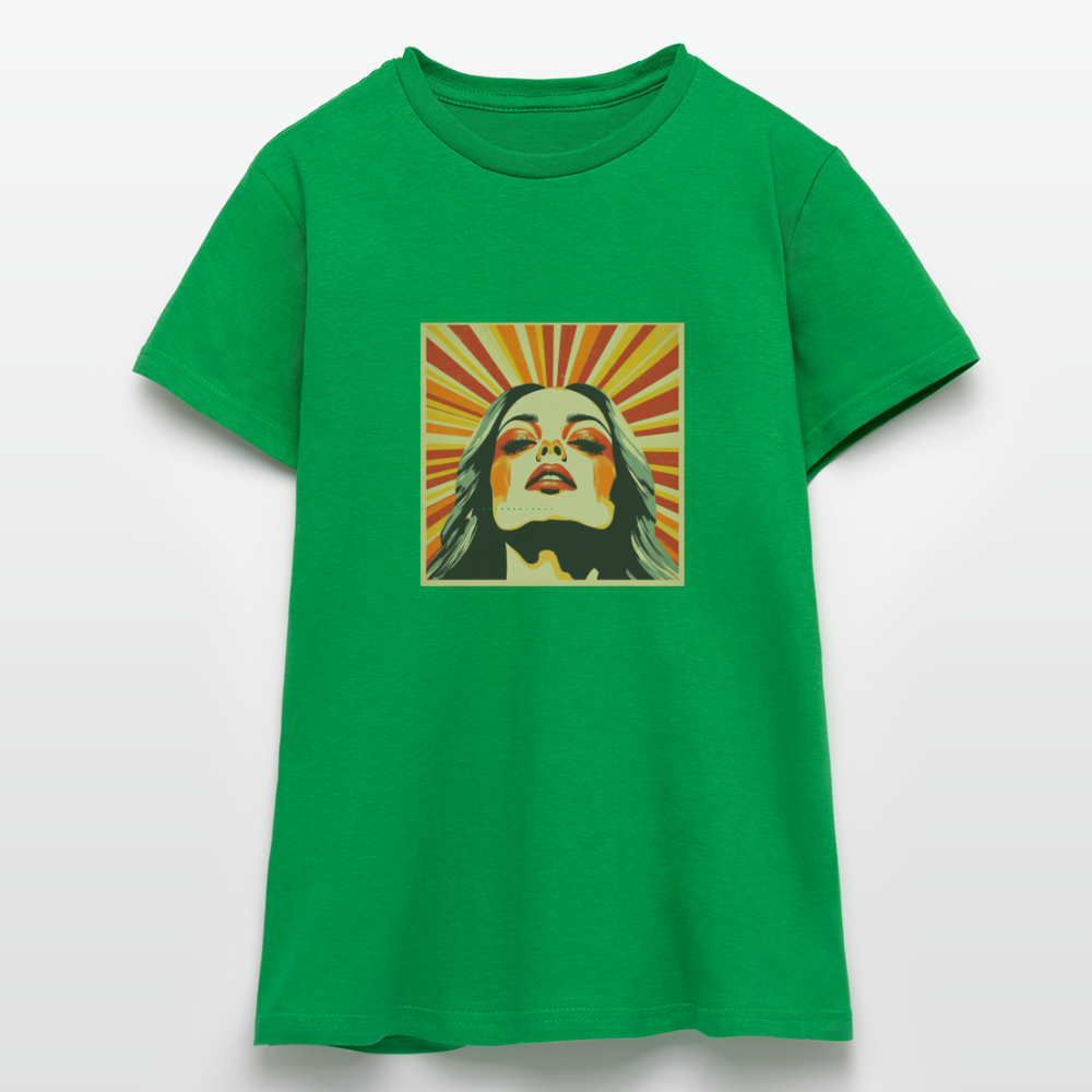 Sun Girl, T-shirt dam - kellygrön