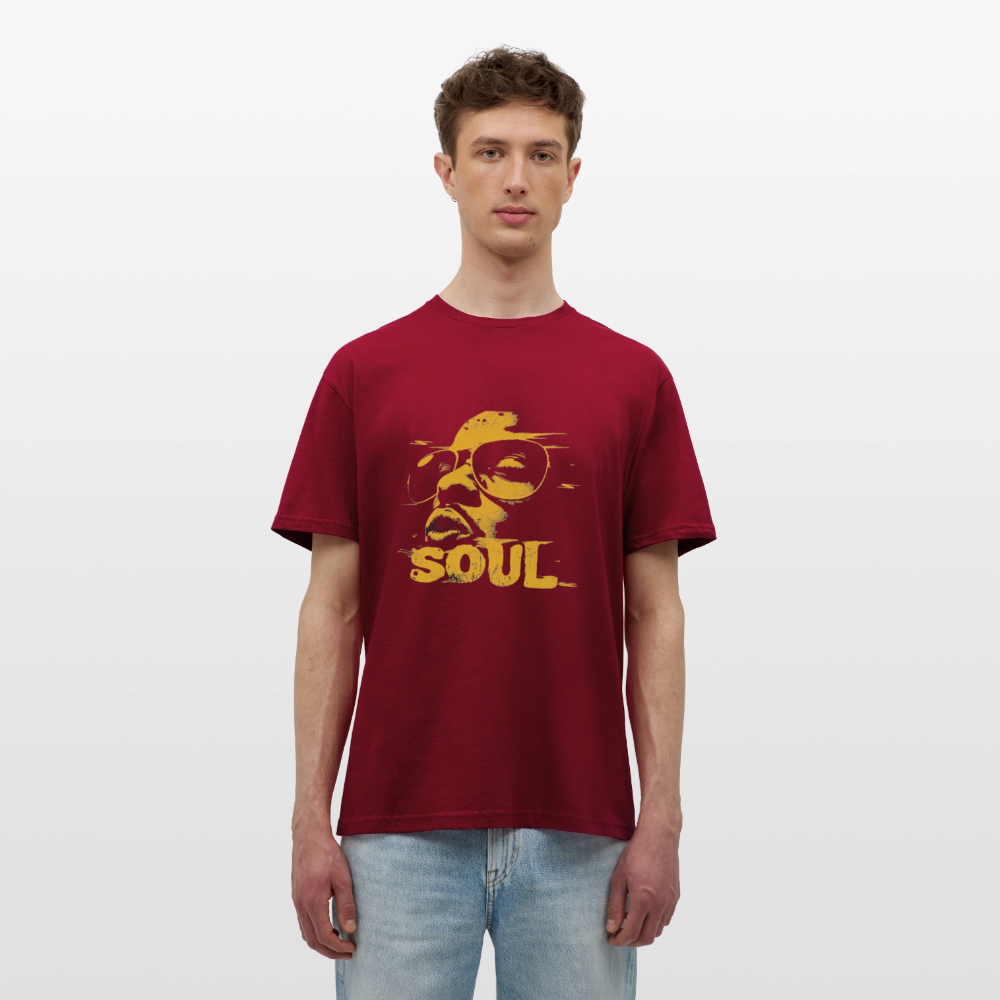 Funky Soul, T-shirt herr - tegelröd