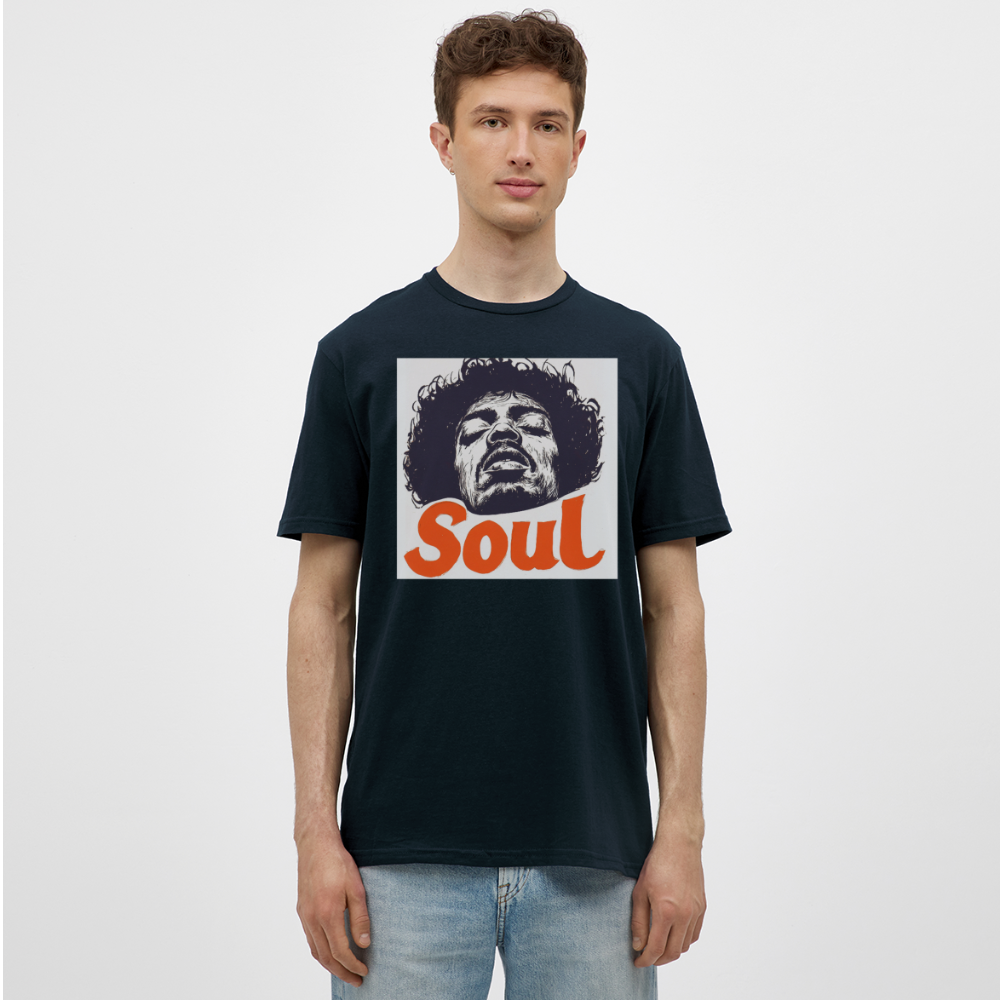 Kärlek, frihet och rättvisa, T-shirt herr - marinblå