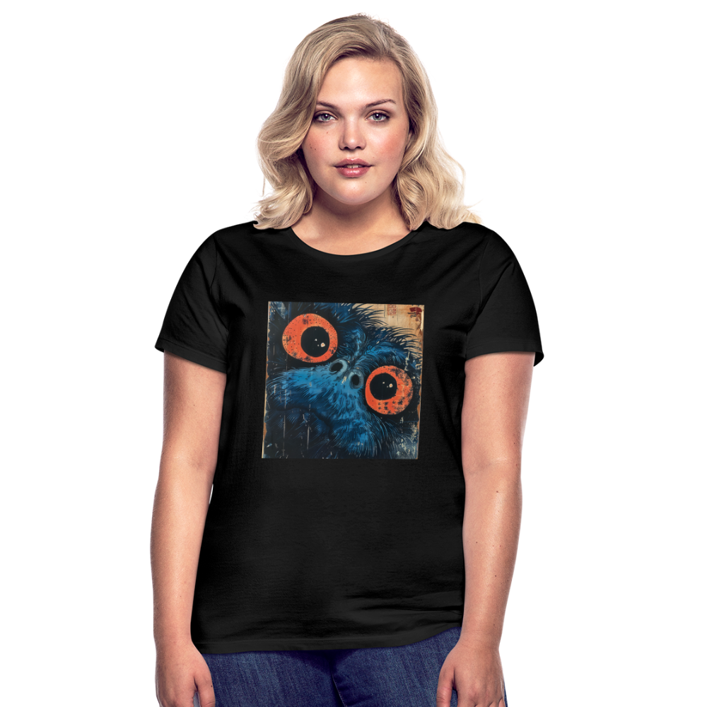 Den blå vännen, T-shirt dam - svart