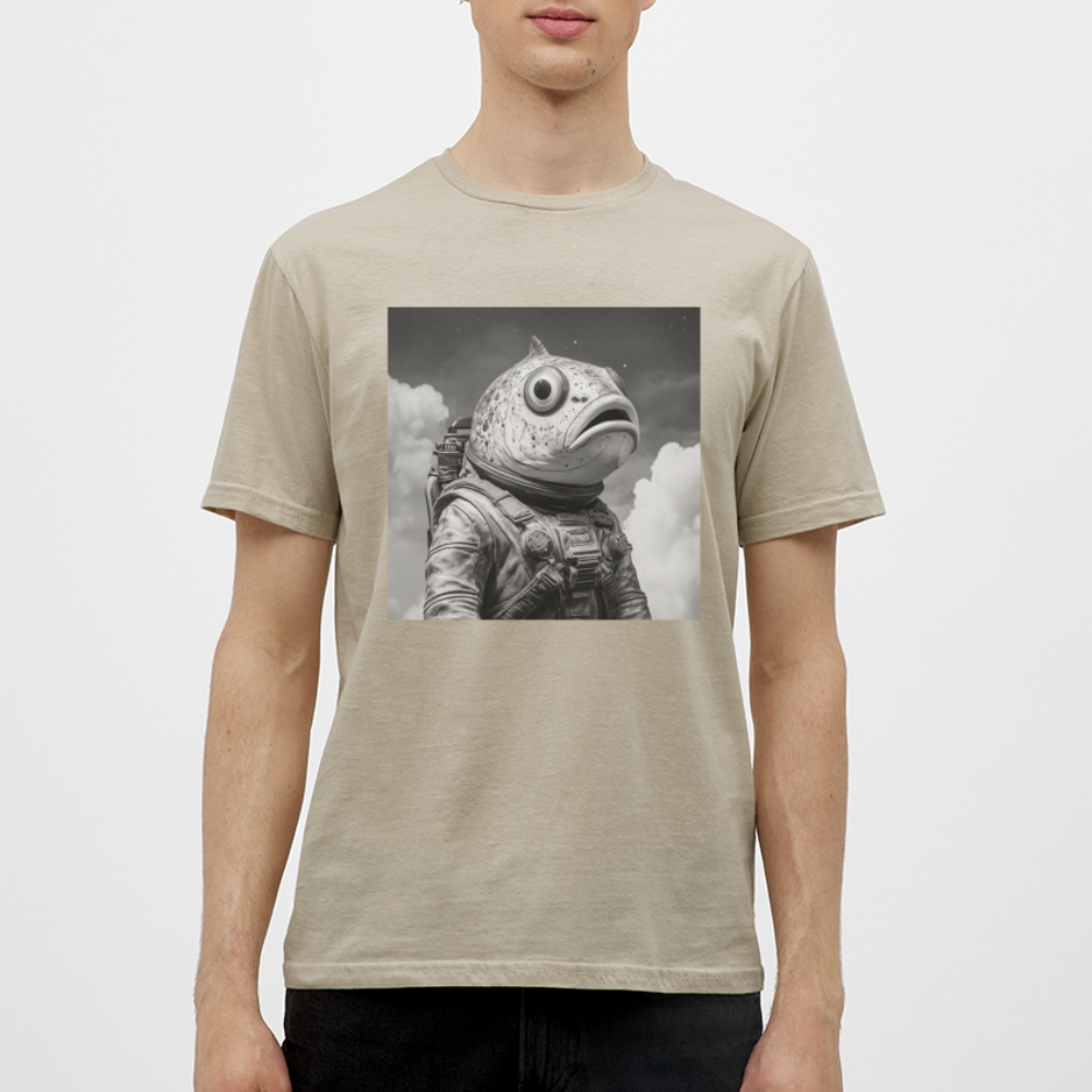 En ensam simtur i universum, T-shirt herr - sandbeige