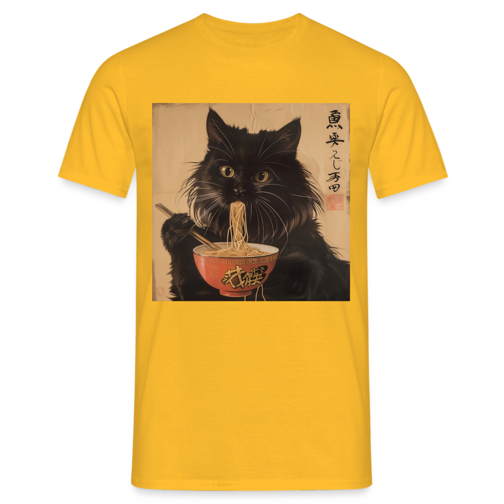Kejsarens Katt och Ramens Hemlighet, T-shirt herr - gul