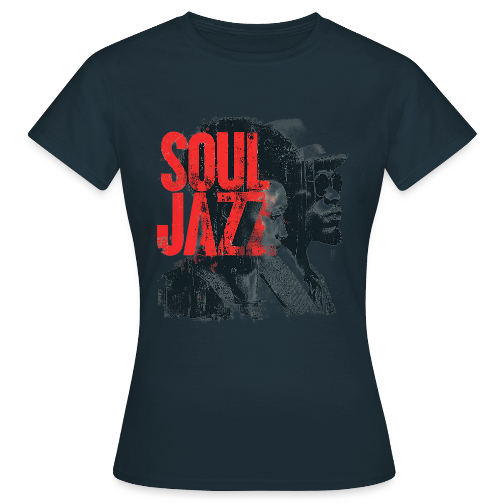The Essence of Soul Jazz, T-shirt dam - marinblå