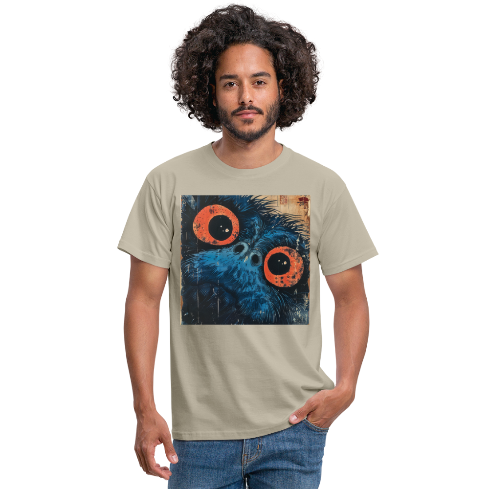 Den blå vännen, T-shirt herr - sandbeige