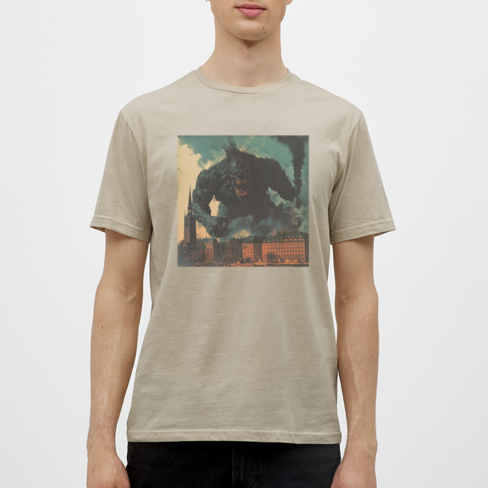 Helvetesstorm över Staden, T-shirt herr - sandbeige