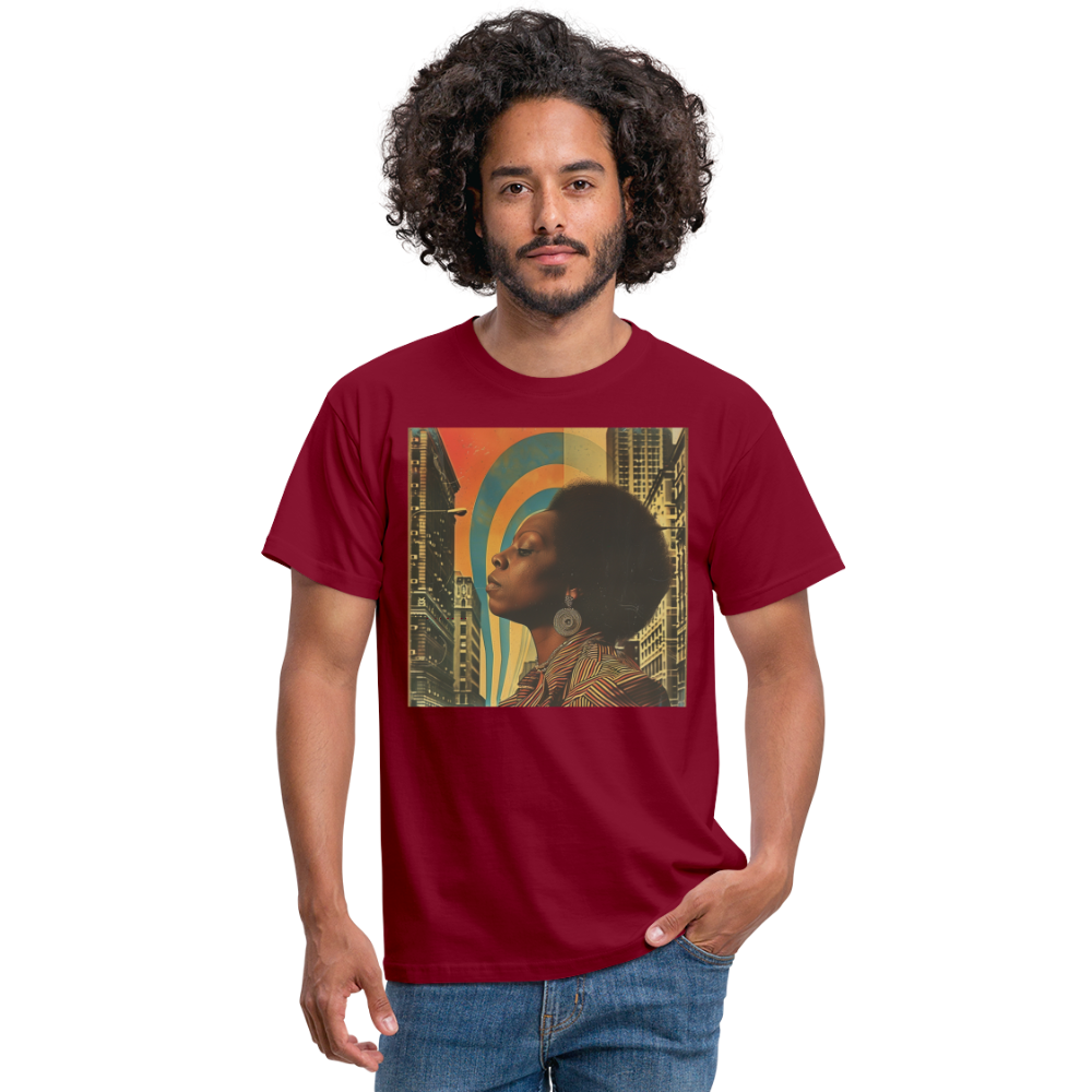 Jazz in the Moonlight, T-shirt herr - tegelröd